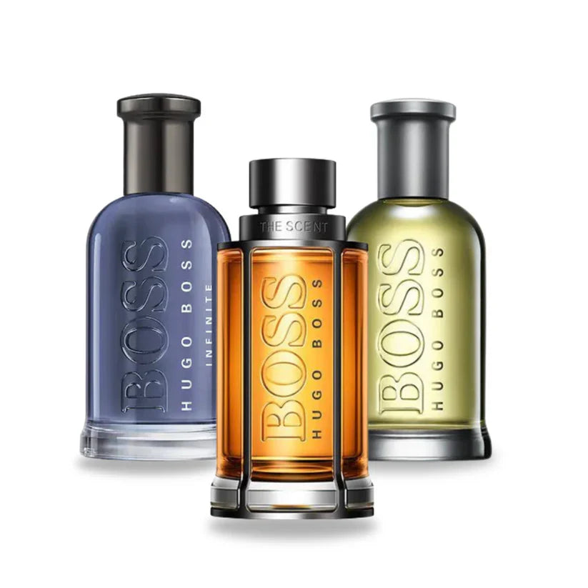 Sada 3 parfémůperfumes BOSS THE SCENT, BOSS BOTTLED e BOTTLED INFINITE 100ml