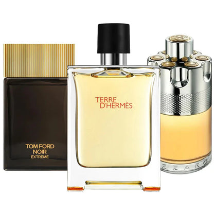 Sada 3 parfémů Terre de'Herme, Azzaro Wanted, Tom Ford Noir Extreme 100ml