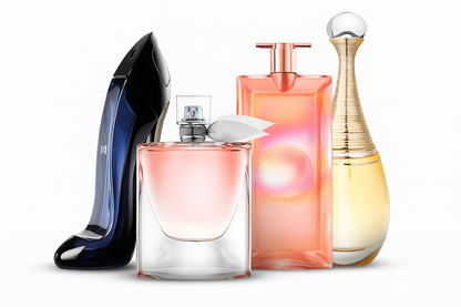 ZAPŁAĆ ZA 1 I OTRZYMAJ 4! Ekskluzywny zestaw damskich perfum premium: Good Girl, La Vie Est Belle, Lancôme Idôle i J'adore (woda perfumowana, po 100 ml każdej)